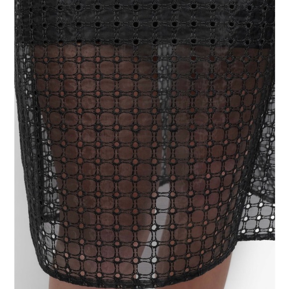 NWT DKNY MIXED MEDIA ORGANZA EYELET DRESS - Picture 13 of 14